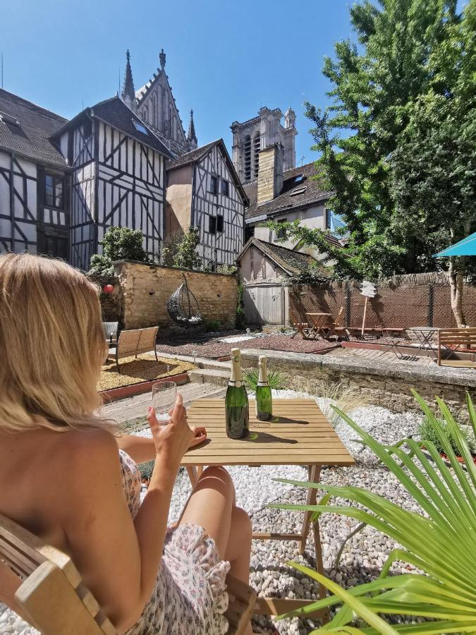 Le Papillon De La Cathedrale - Calme - Jardin - Wifi Apartment Troyes Luaran gambar